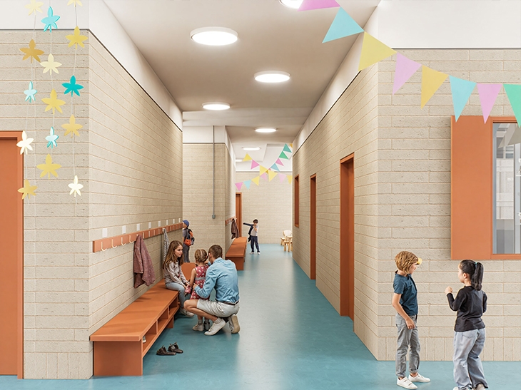 Transformation de la crèche Le Pommier, Grand-Saconnex, Genève.
Maître de l’ouvrage : Ville du Grand-Saconnex.